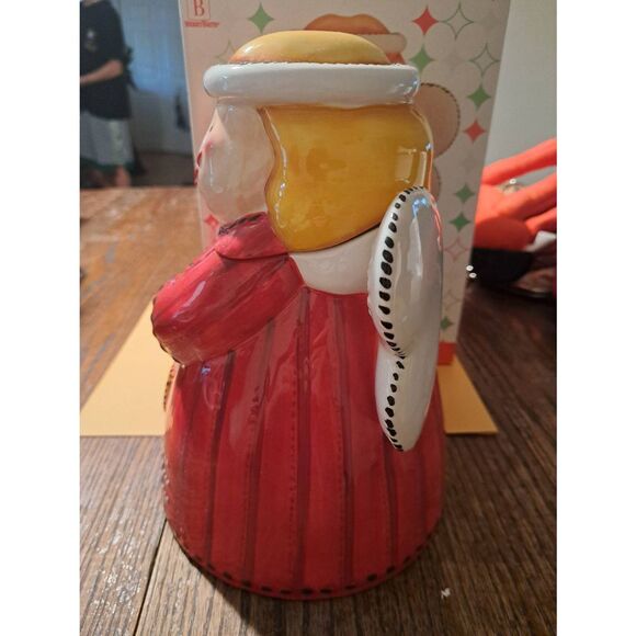 Vintage 2003 Atico Mary Bright Holiday Home Hand-Painted Angel Cookie Jar 10" - Picture 5 of 9